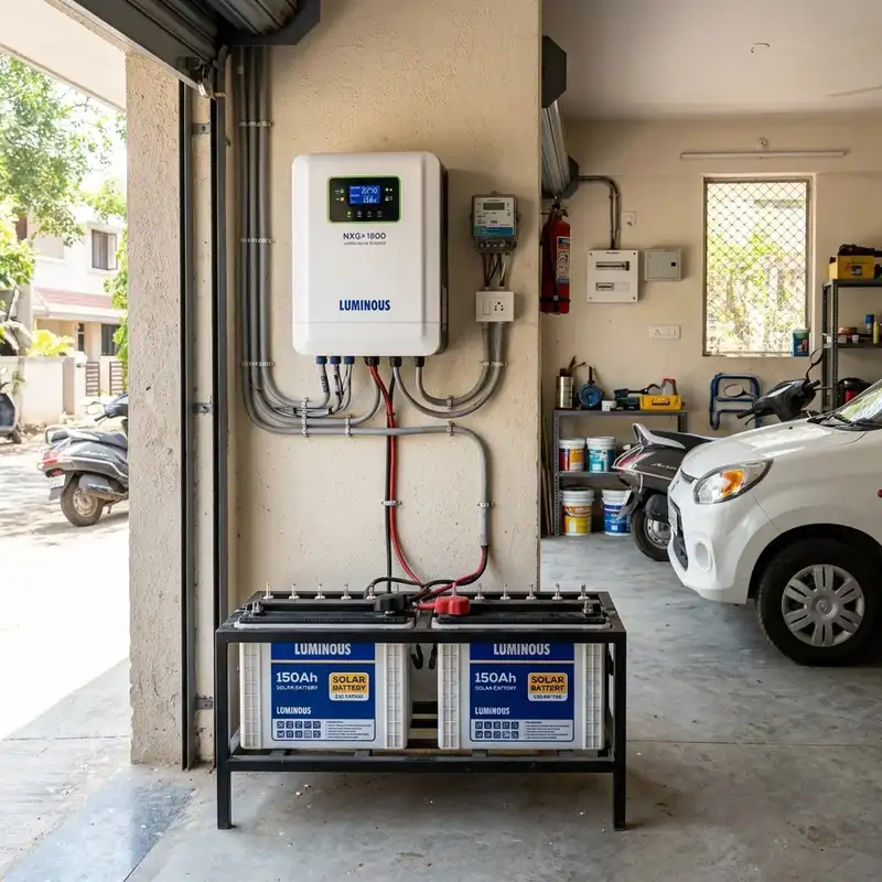 Home hybrid solar inverter and battery backup system